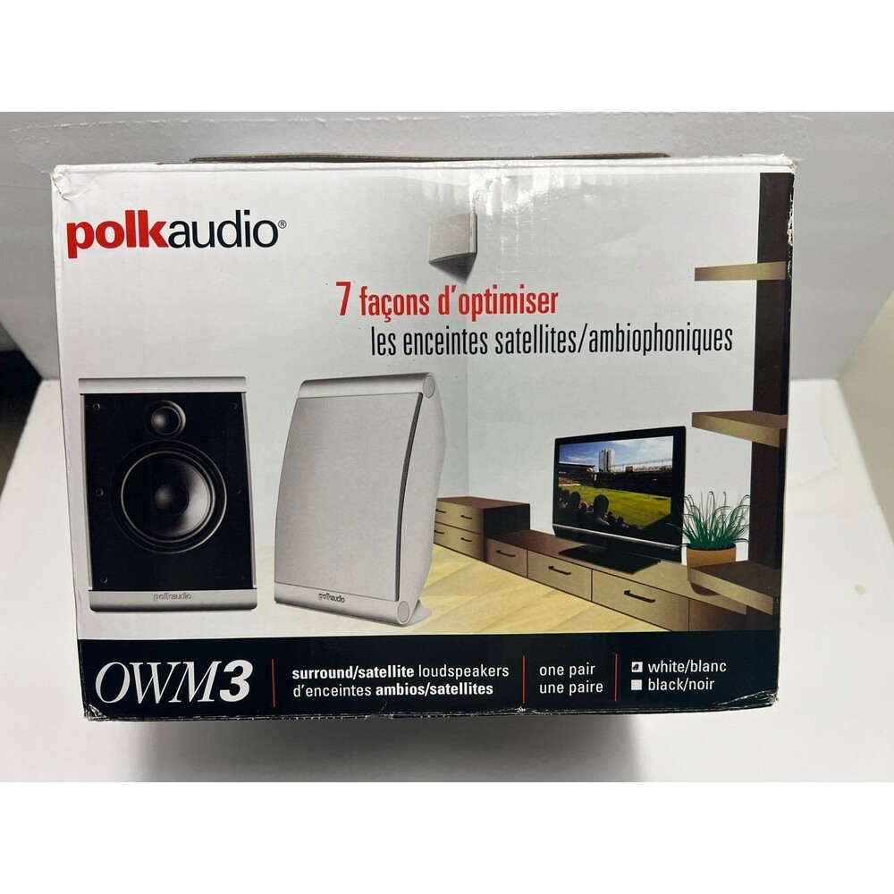 Polk Audio OWM3 Compact Multi-Application Satellite Speakers - Pair